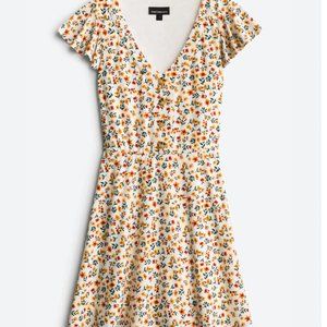 Fortune + Ivy Floral Jana Button Detail Knit Dress